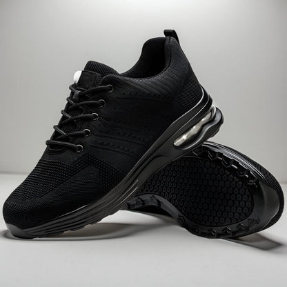 Women's Protective Work Shoes with Steel Toe Cap, Slip-Resistant