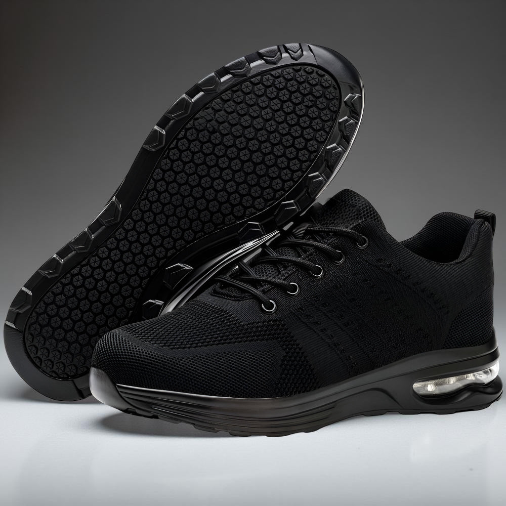 Women's Protective Work Shoes with Steel Toe Cap, Slip-Resistant