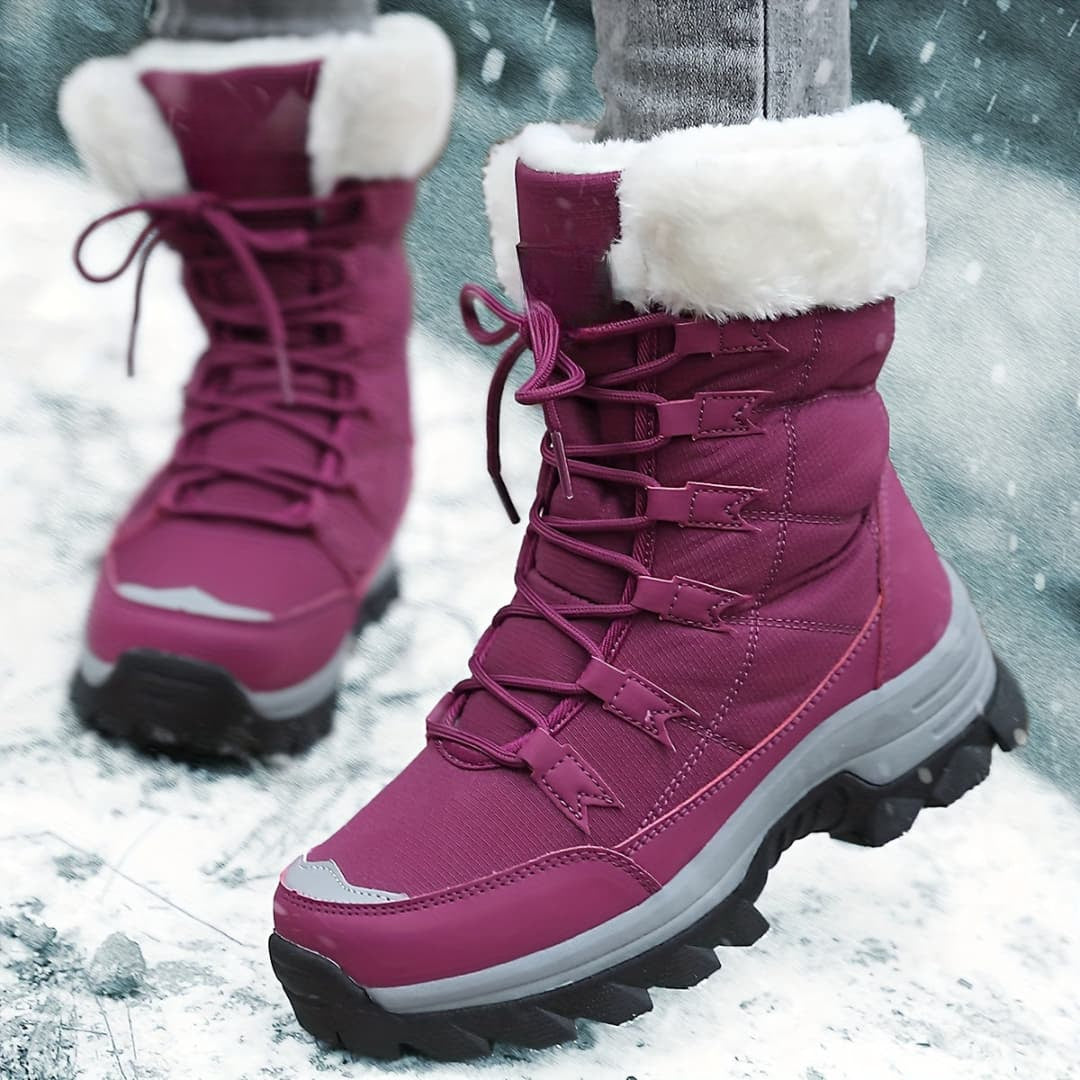 Women's Winter Shoes Non-Slip Lace-Up Snow