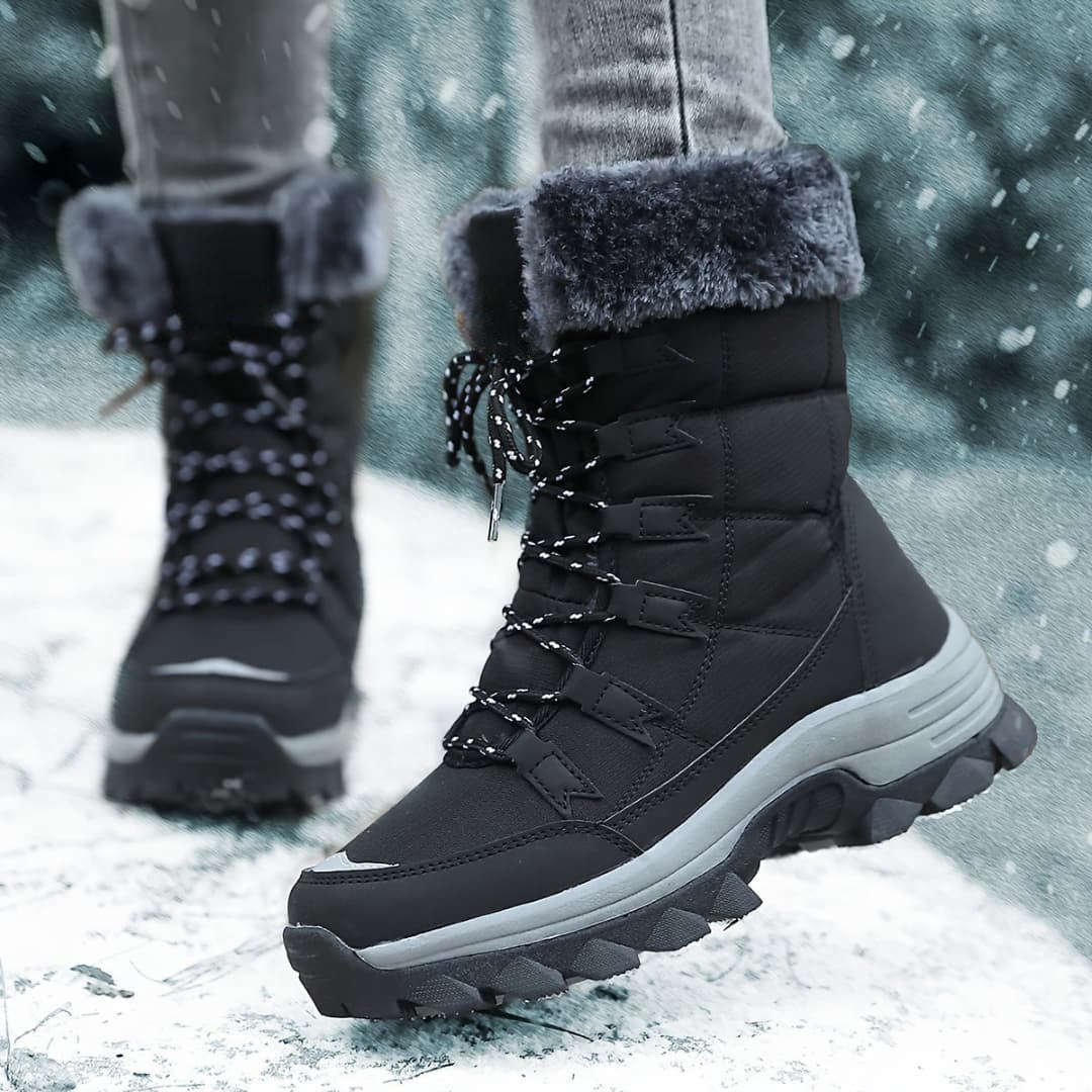 Women's Winter Shoes Non-Slip Lace-Up Snow