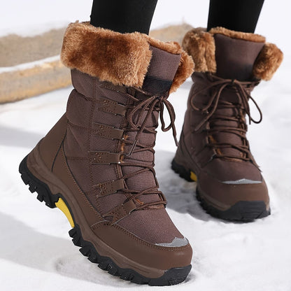 Women's Winter Shoes Non-Slip Lace-Up Snow