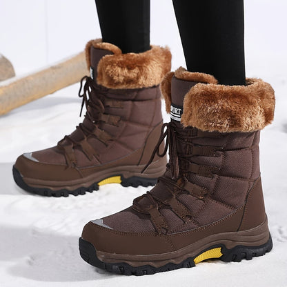 Women's Winter Shoes Non-Slip Lace-Up Snow