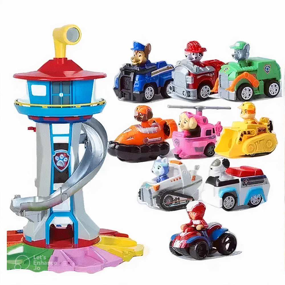 Toy Car Playset Kids Slide Tower Activity Set - Image 4