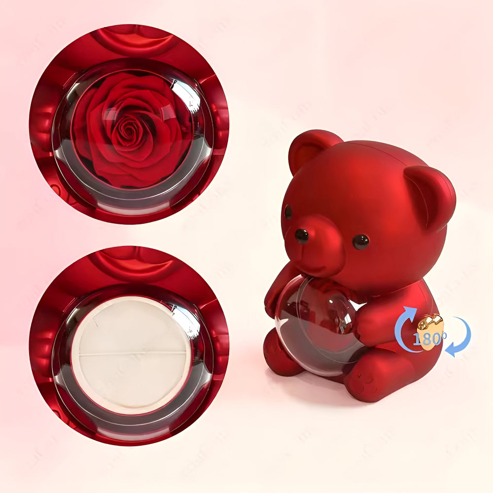 Romantic Bear Gift Set Heart Necklace