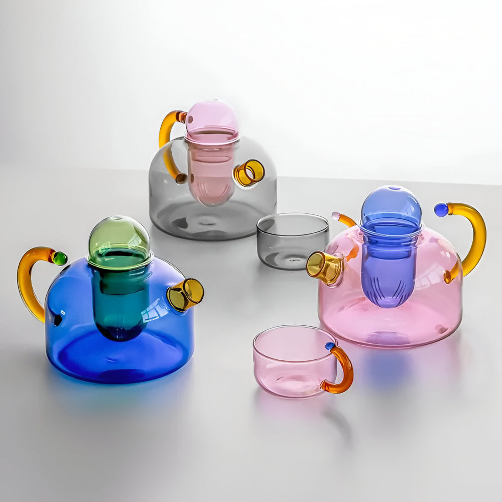 Glass Kettle Infuser Cup Tea Brewing