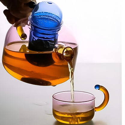 Glass Kettle Infuser Cup Tea Brewing