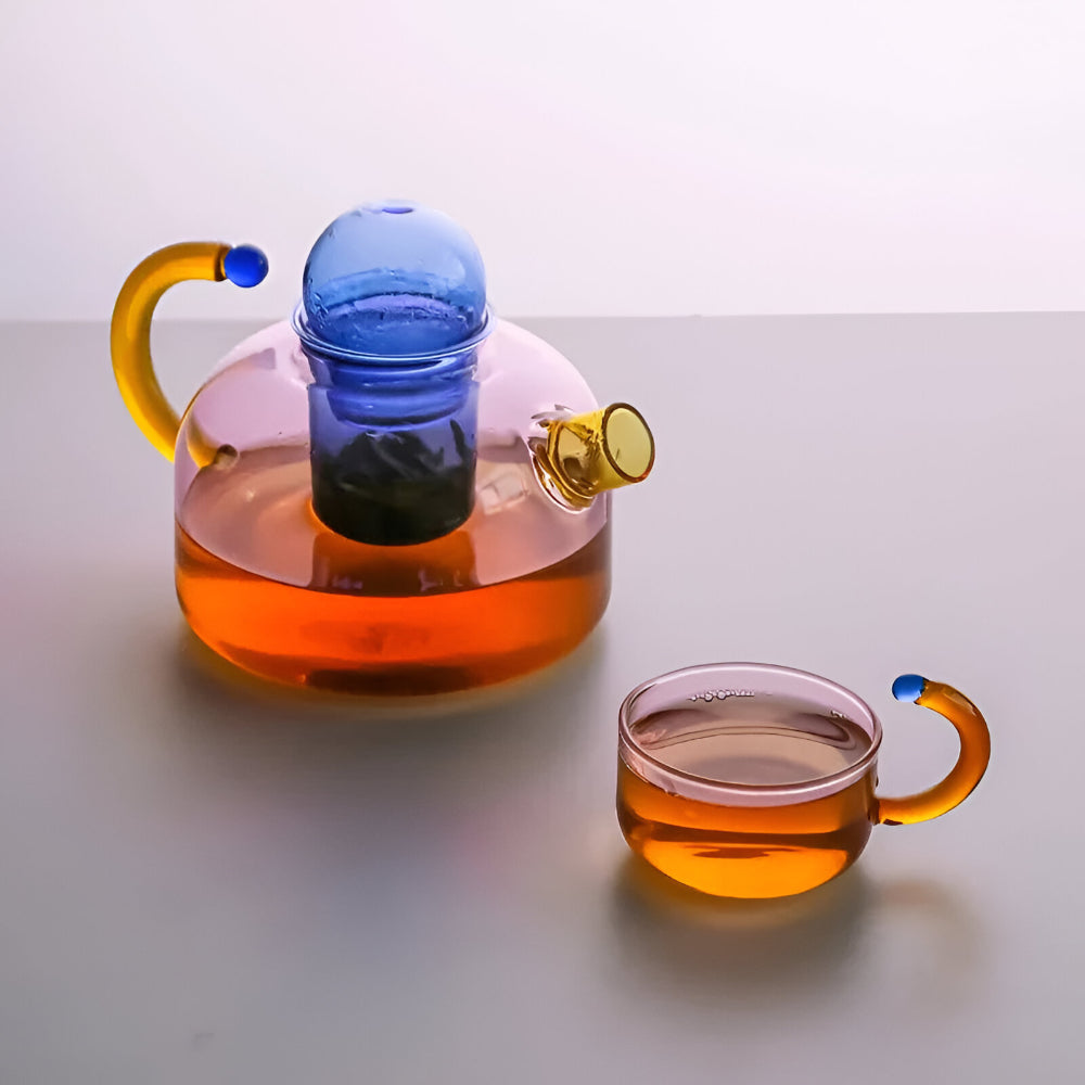 Glass Kettle Infuser Cup Tea Brewing