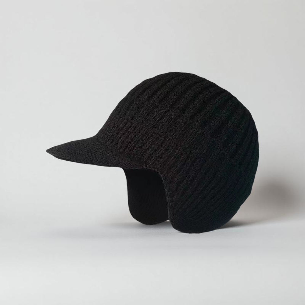 Winter Hat Visor Ear Muffs Knitted
