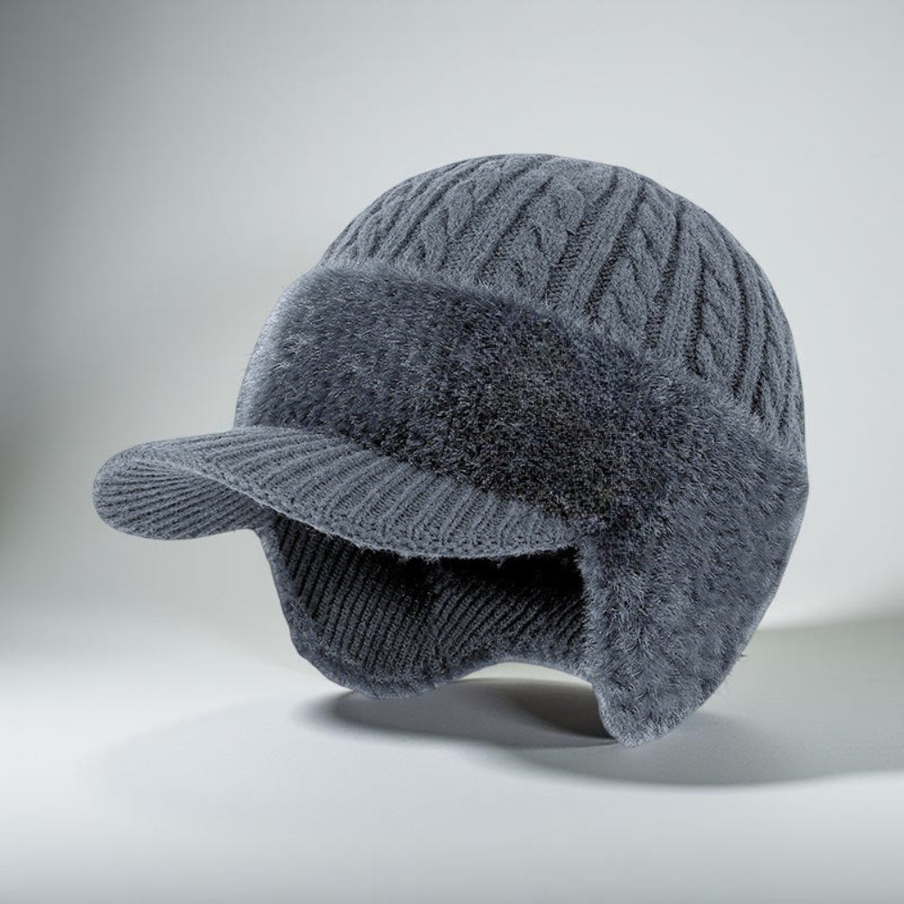 Winter Hat Earflaps Visor Trapper Style