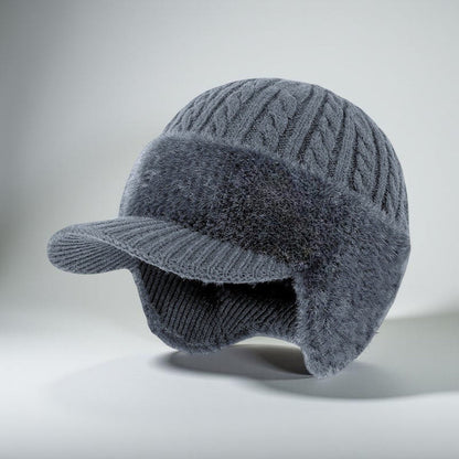 Winter Hat Earflaps Visor Trapper Style