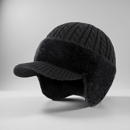 Winter Hat Earflaps Visor Trapper Style