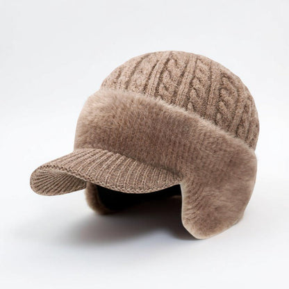Winter Hat Earflaps Visor Trapper Style