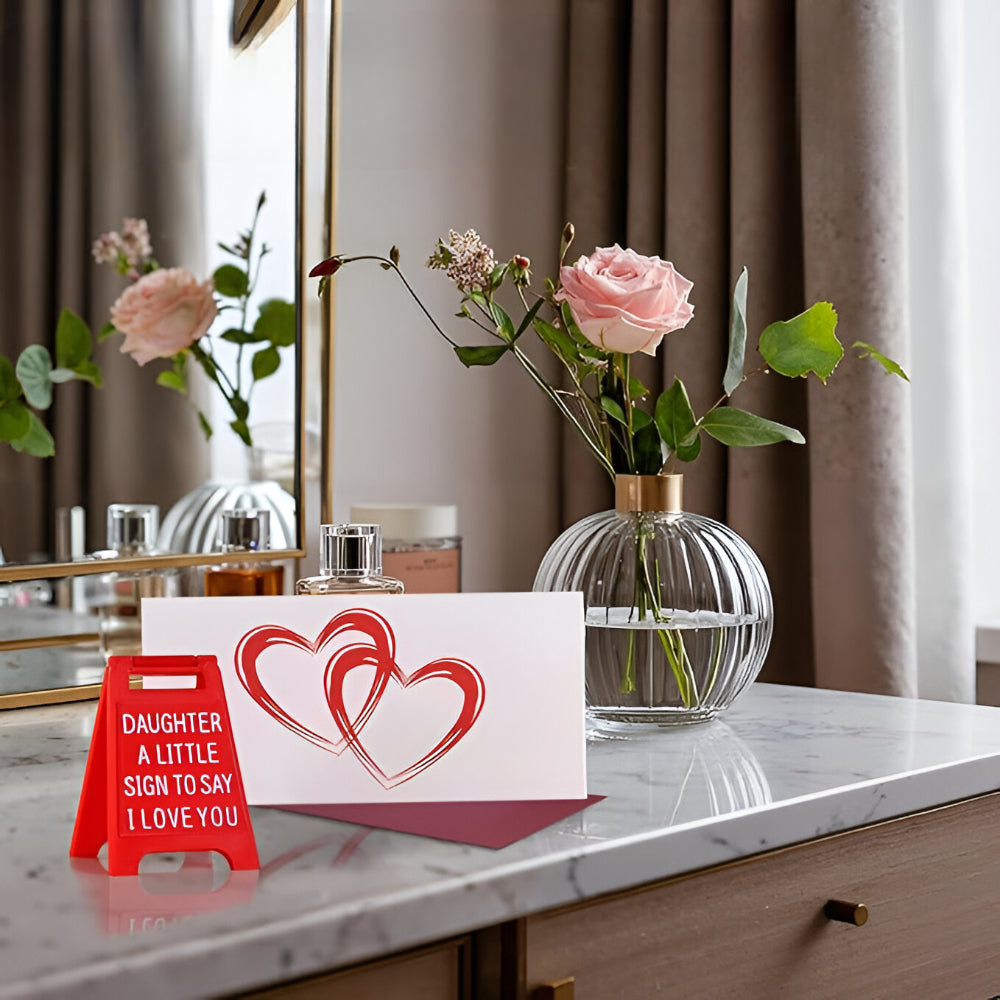 Standing Desk Decoration Plate Love Theme