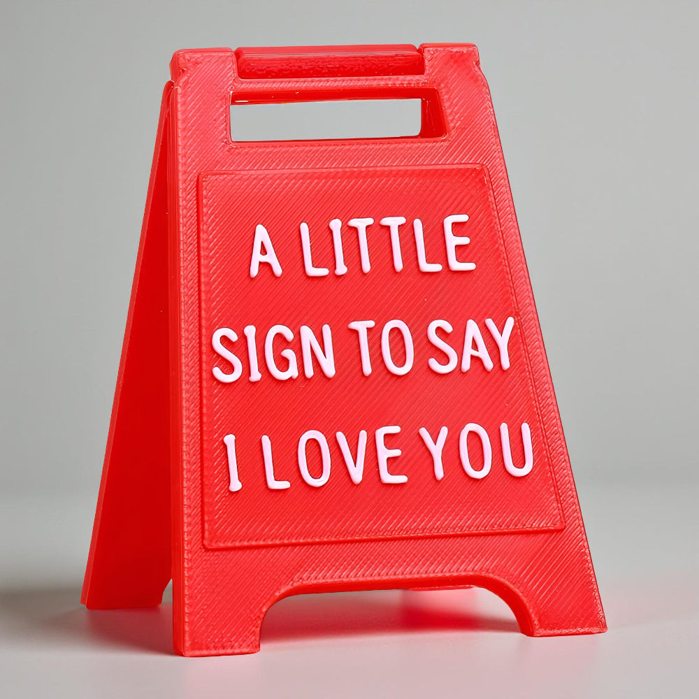 Standing Desk Decoration Plate Love Theme