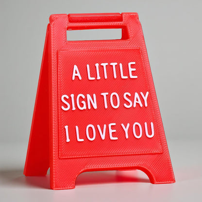 Standing Desk Decoration Plate Love Theme