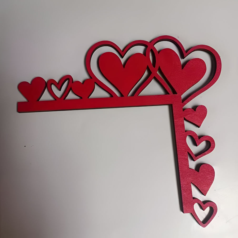 Wooden Heart Wall Decoration Door Ornament