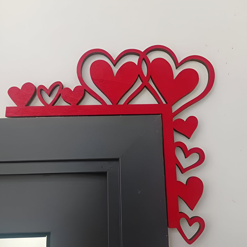Wooden Heart Wall Decoration Door Ornament