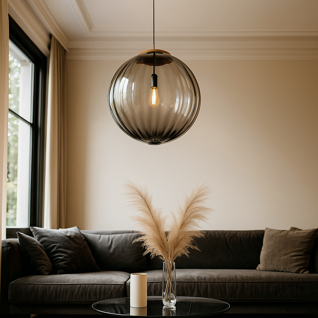 Dekoracyjna Kolorowa Szklana Lampa Wisząca | Styl Bauhaus