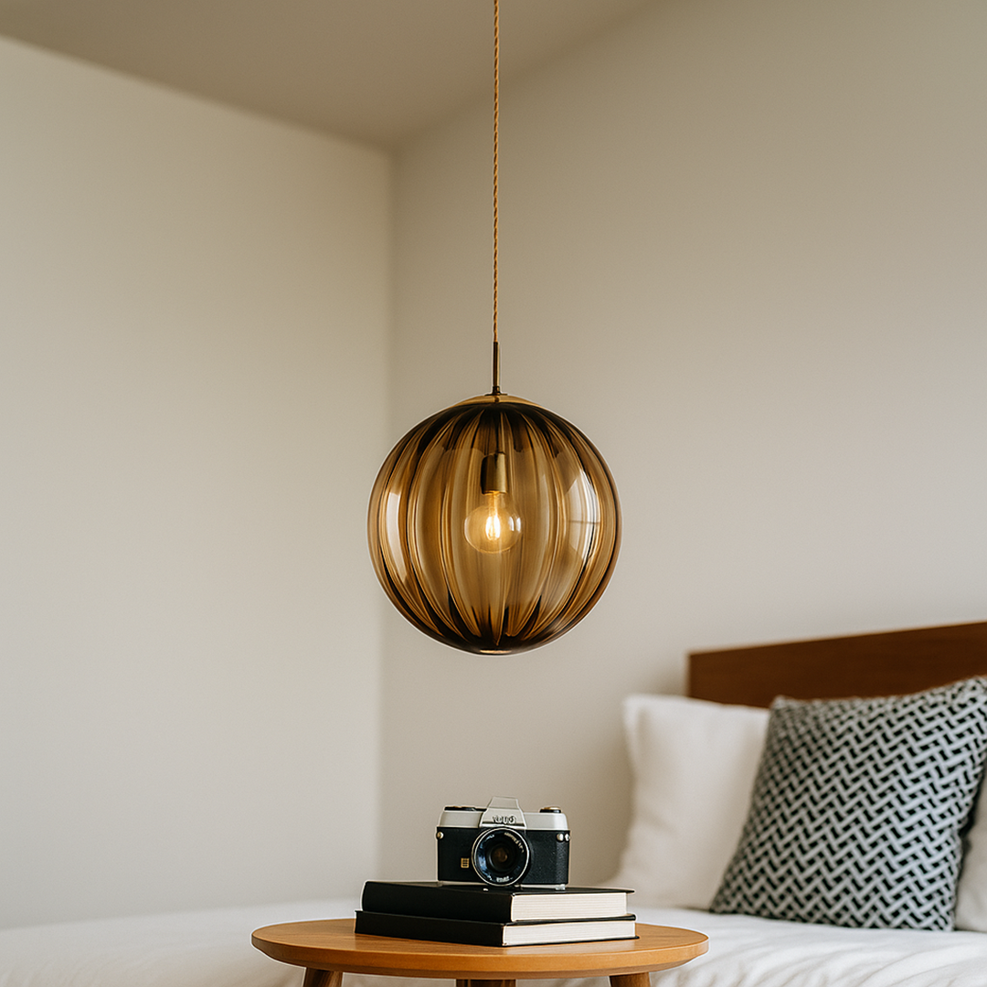 Dekoracyjna Kolorowa Szklana Lampa Wisząca | Styl Bauhaus