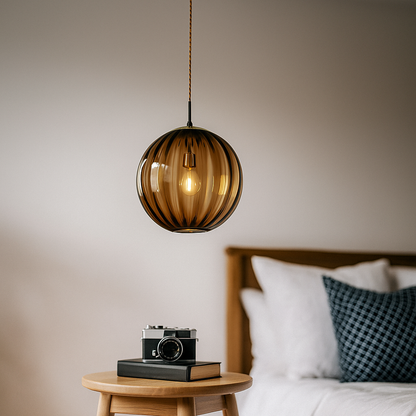 Dekoracyjna Kolorowa Szklana Lampa Wisząca | Styl Bauhaus