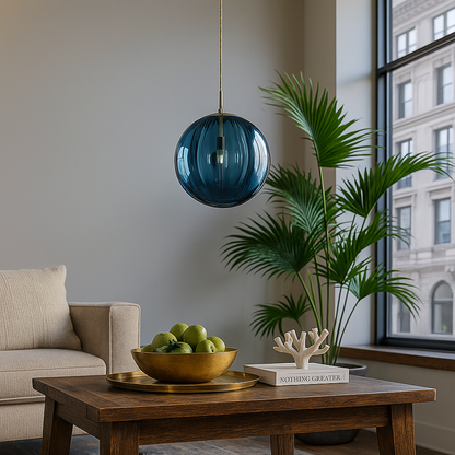 Dekoracyjna Kolorowa Szklana Lampa Wisząca | Styl Bauhaus