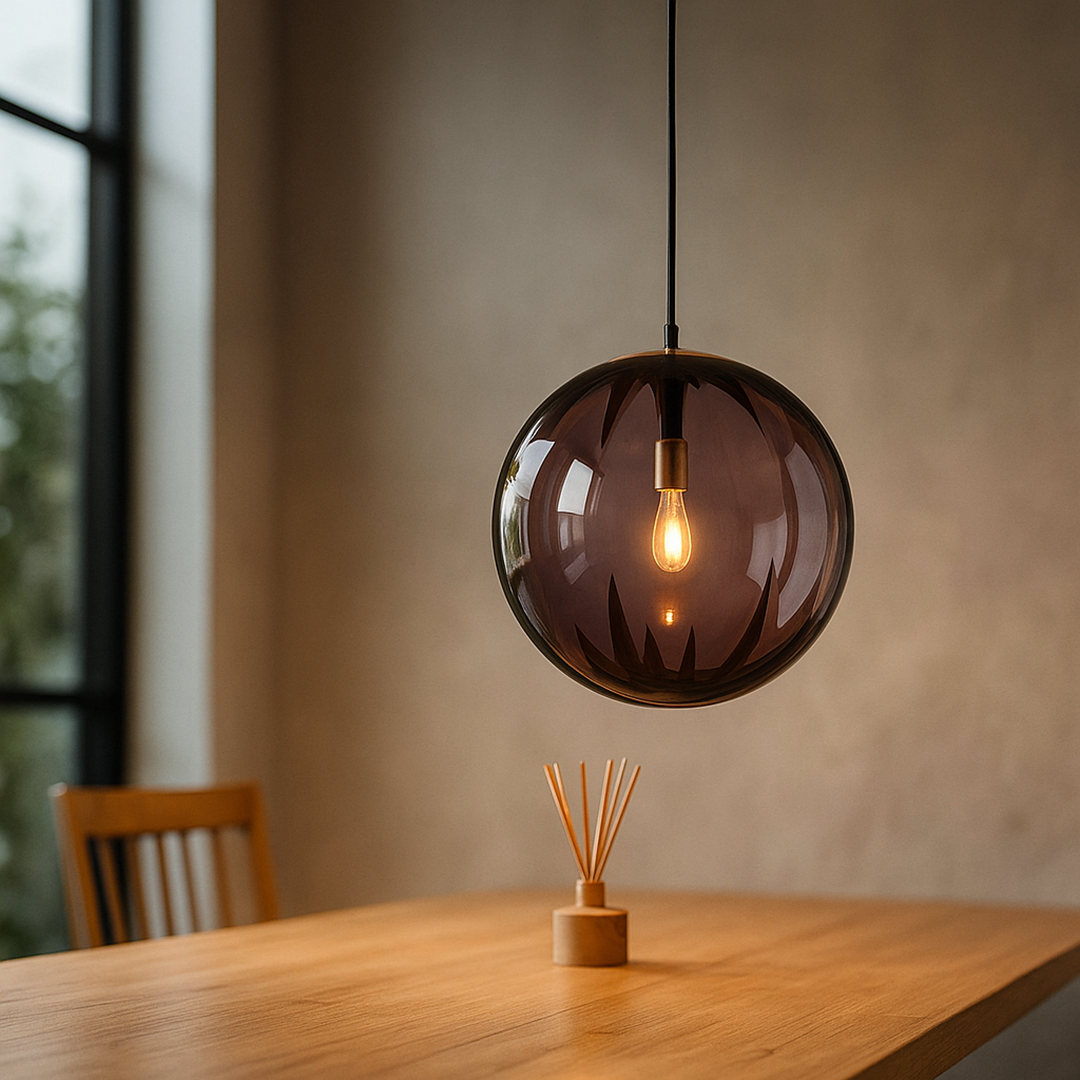 Dekoracyjna Kolorowa Szklana Lampa Wisząca | Styl Bauhaus