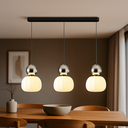 Dekoracyjna Kremowa Lampa Wisząca | Art Deco