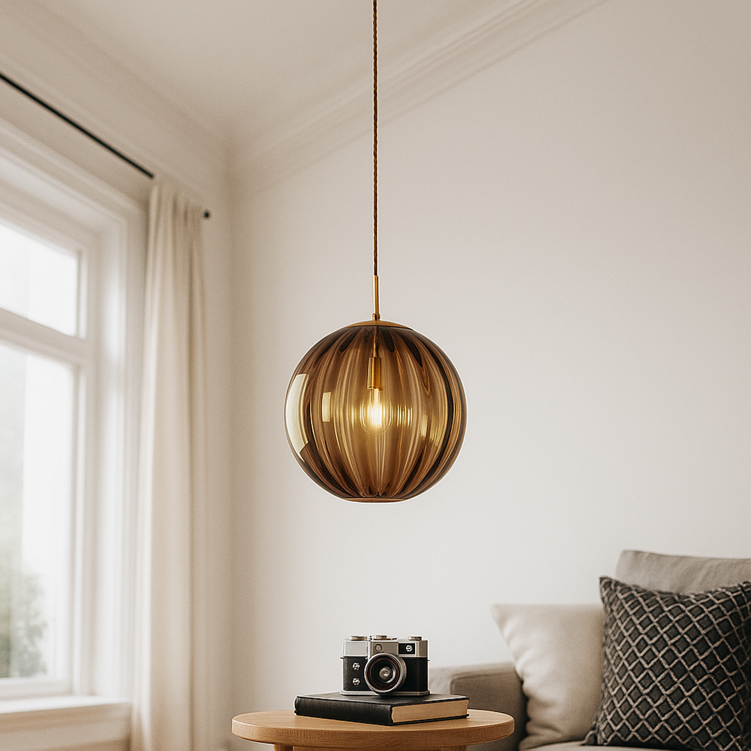 Dekoracyjna Szklana Lampa Wisząca | Kolorowa