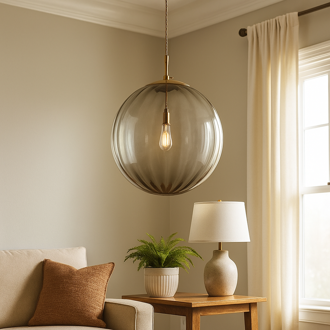 Dekoracyjna Szklana Lampa Wisząca | Kolorowa