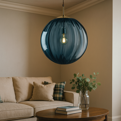 Dekoracyjna Szklana Lampa Wisząca | Kolorowa