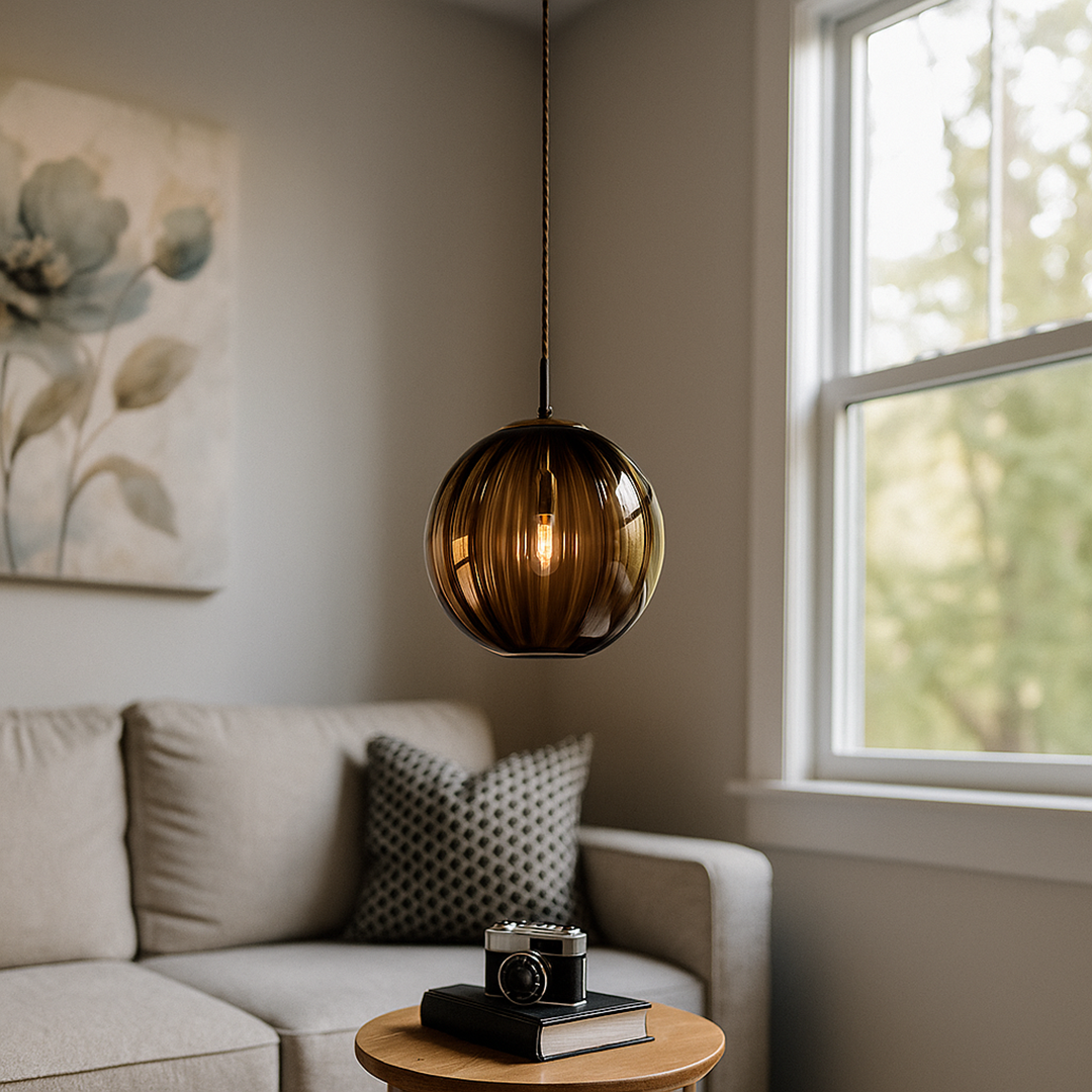 Dekoracyjna Szklana Lampa Wisząca | Kolorowa