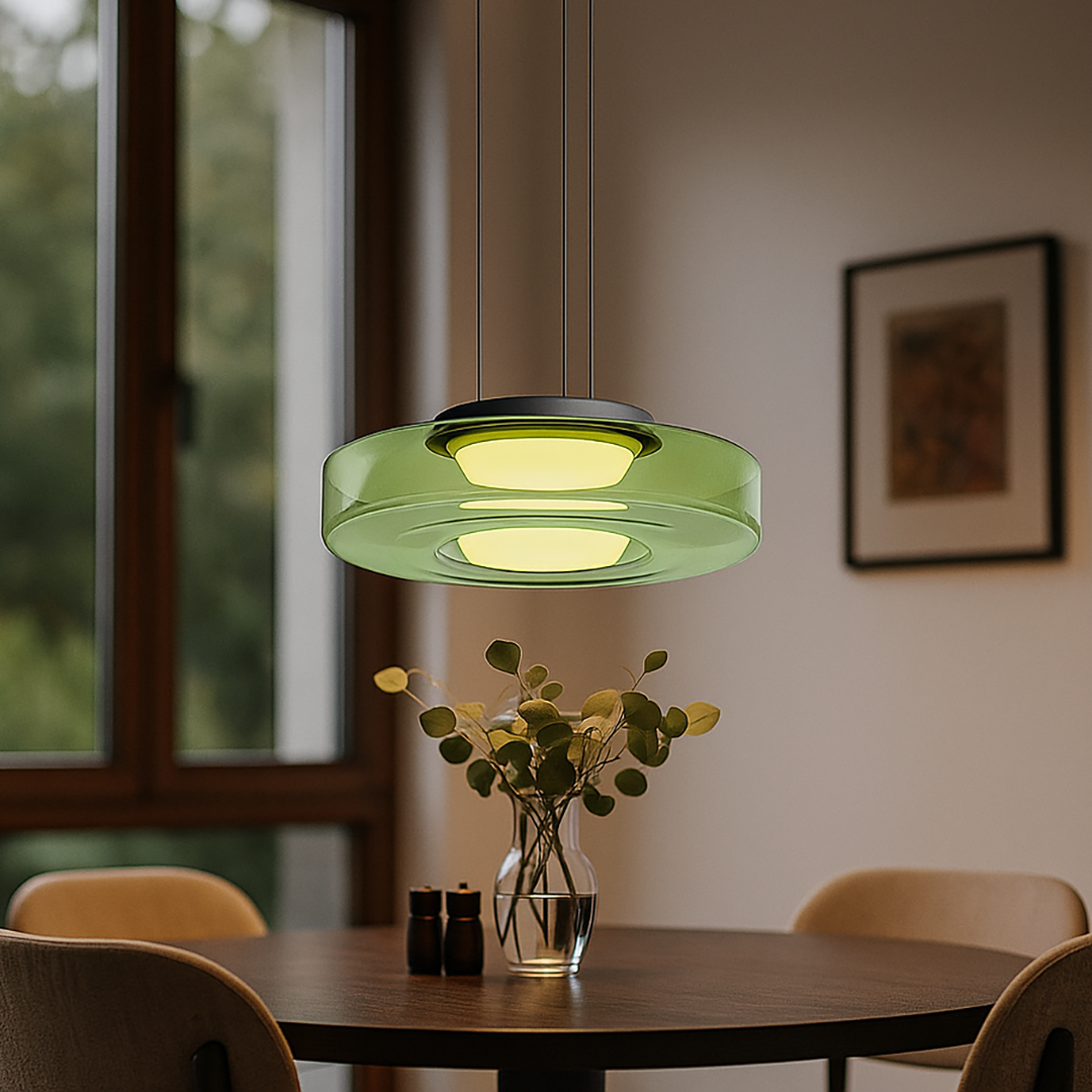 Dekoracyjna Szklana Lampa Wisząca | Współczesna