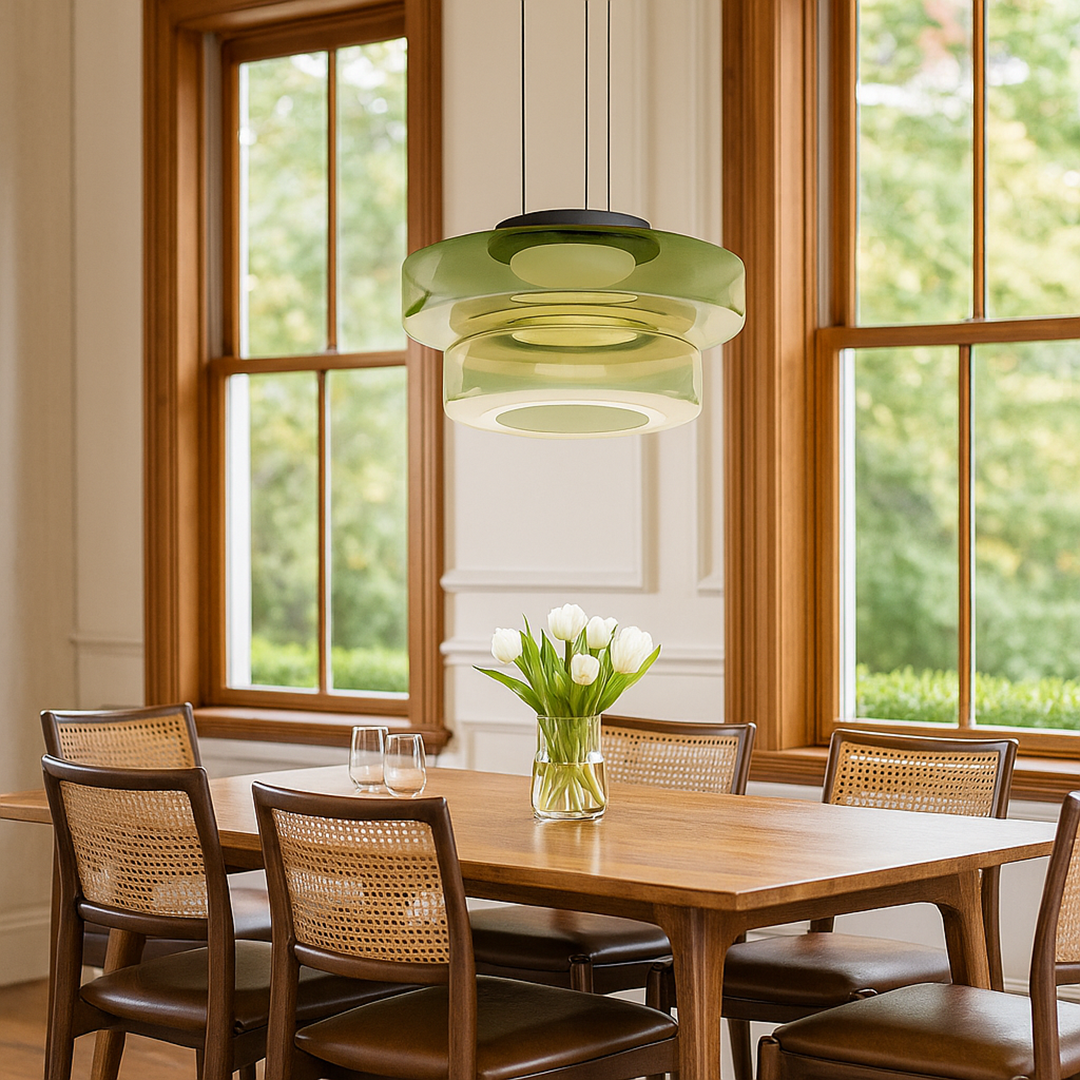 Dekoracyjna Szklana Lampa Wisząca | Współczesna