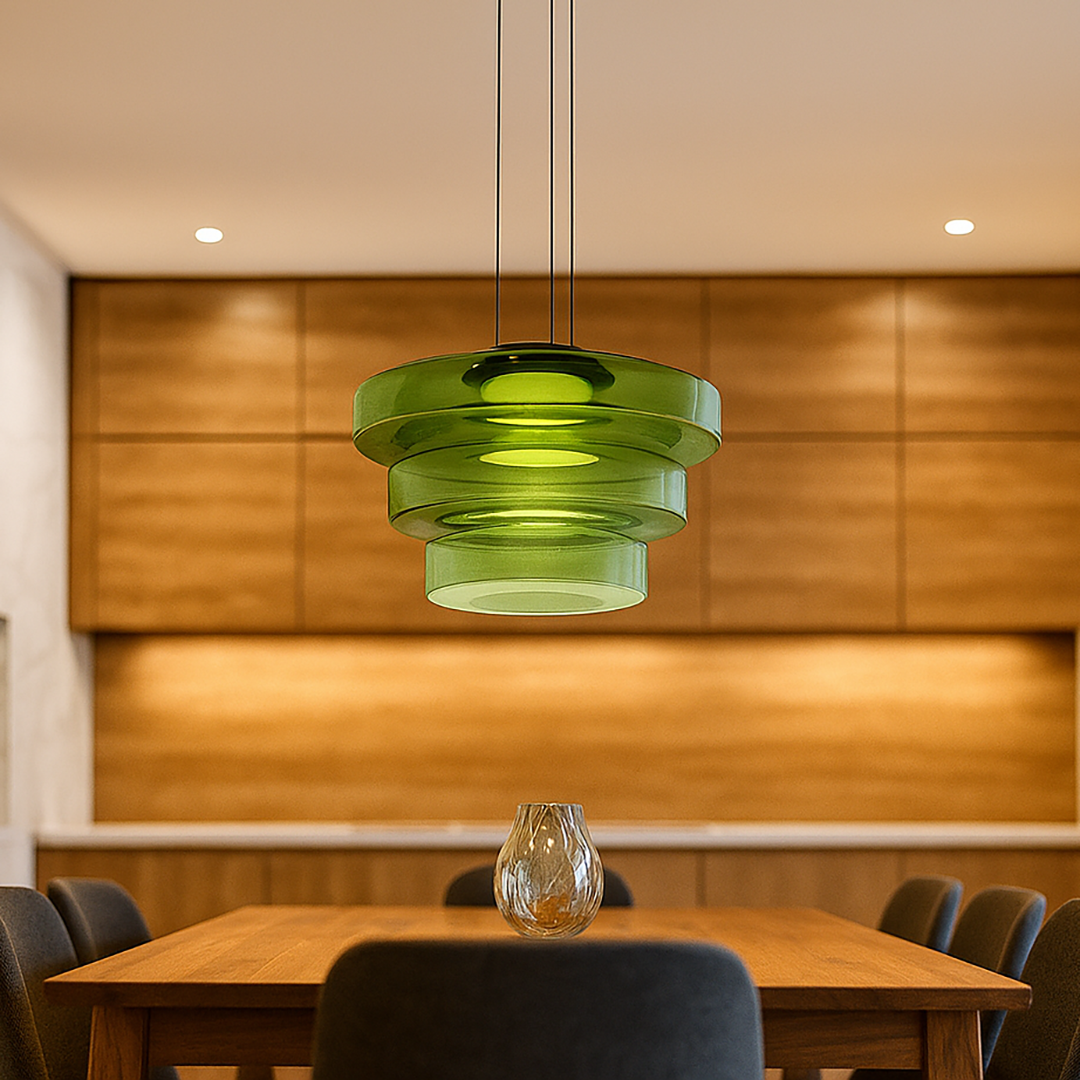 Dekoracyjna Szklana Lampa Wisząca | Współczesna