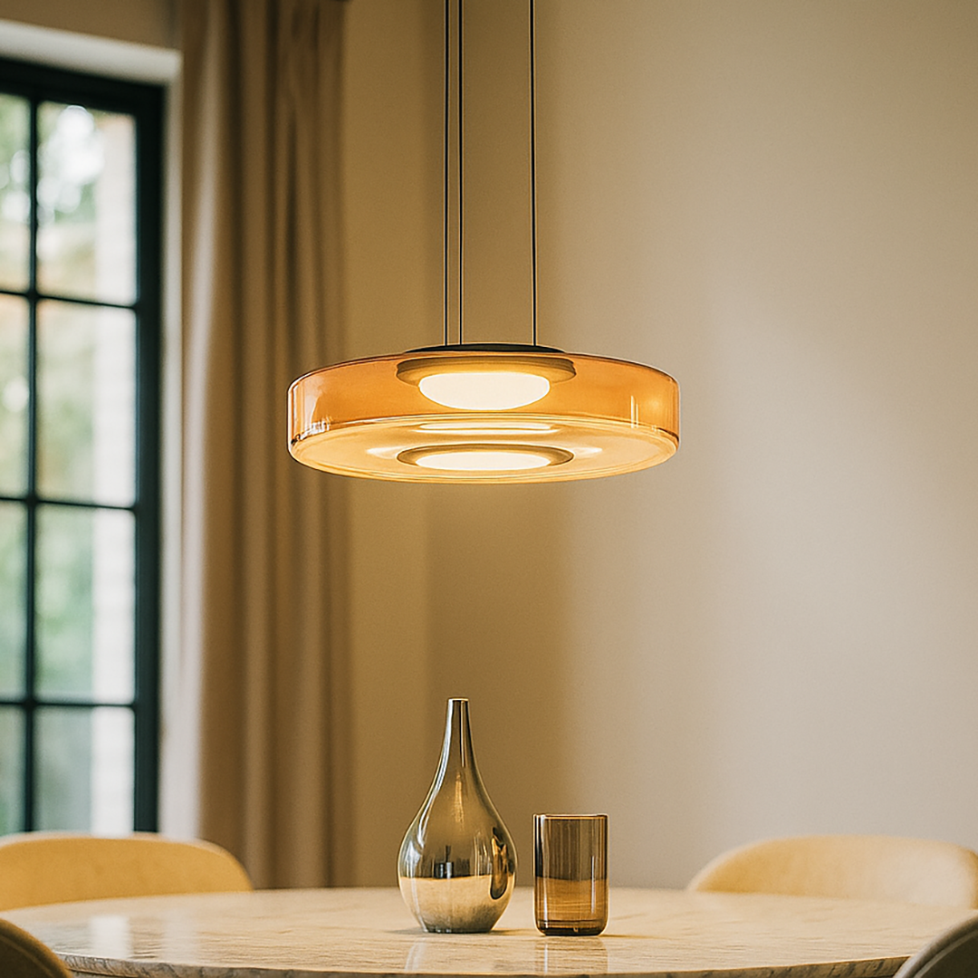 Dekoracyjna Szklana Lampa Wisząca | Współczesna