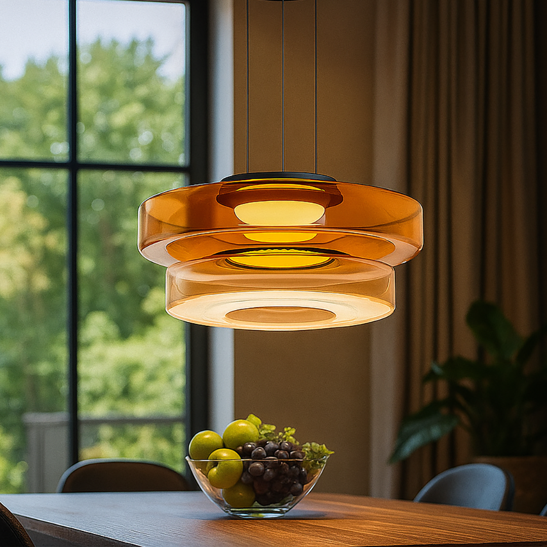 Dekoracyjna Szklana Lampa Wisząca | Współczesna