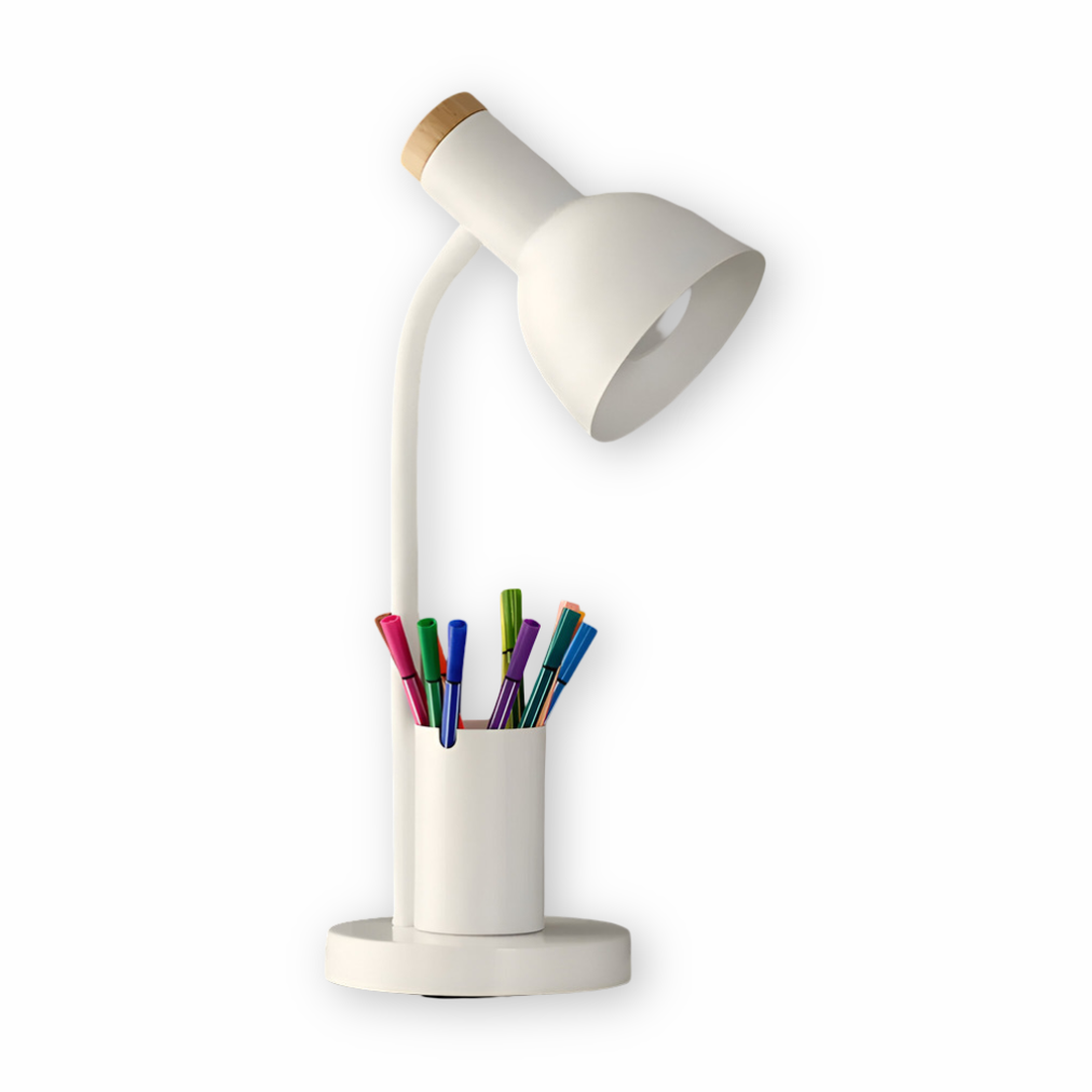 Nordic LED Table Lamp | With a Stylish Pen Holder
