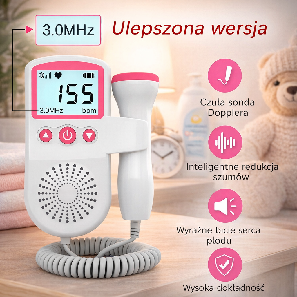 Digital Fetal Heartbeat Detector Home Doppler Heart