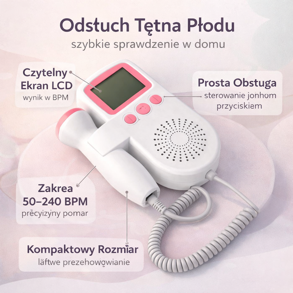 Digital Fetal Heartbeat Detector Home Doppler Heart