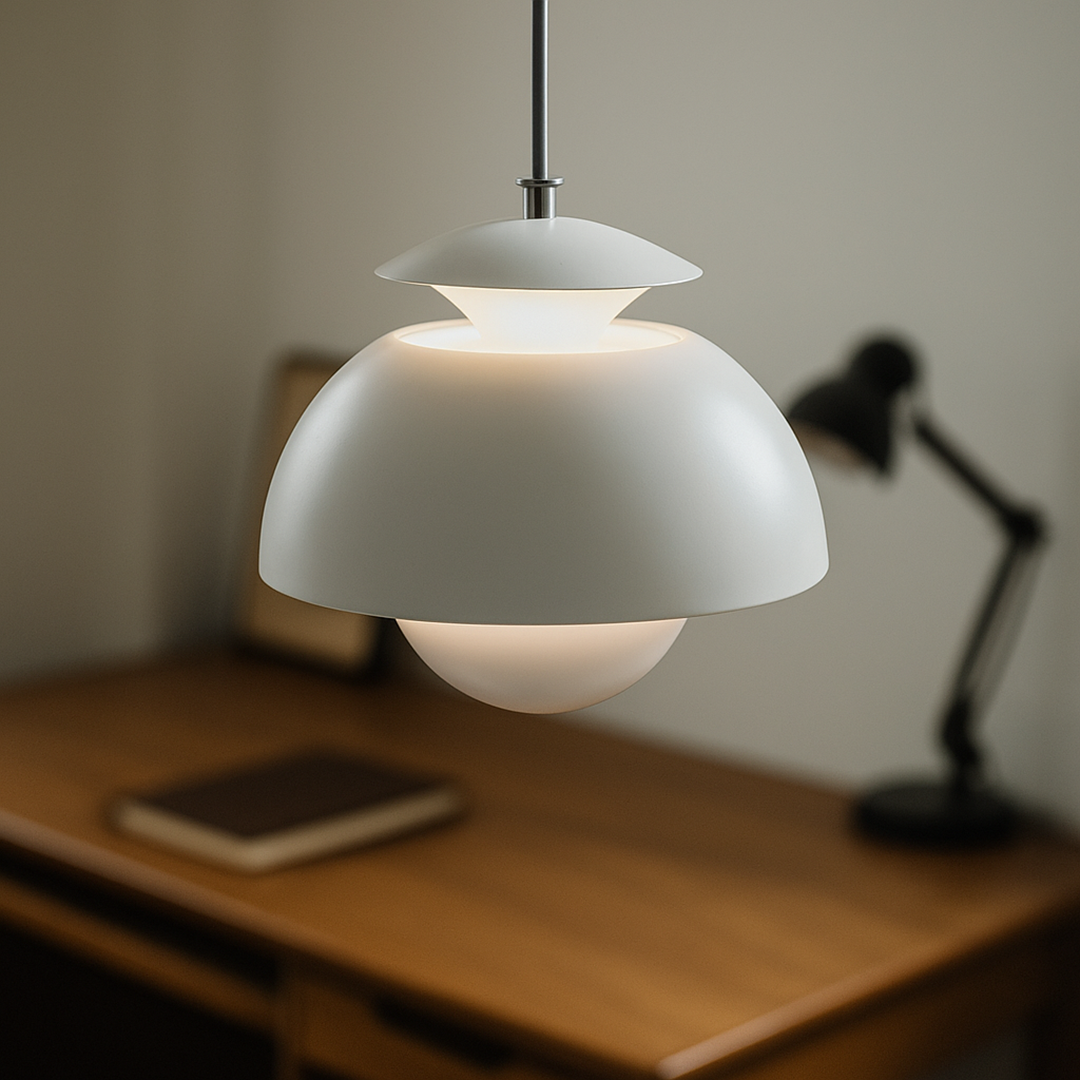 Domowa Lampa Wisząca LED | Styl Japandi