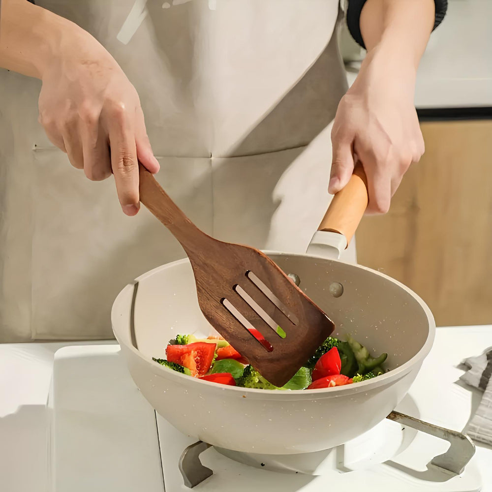 Wooden Kitchen Utensils Cooking Tools Set