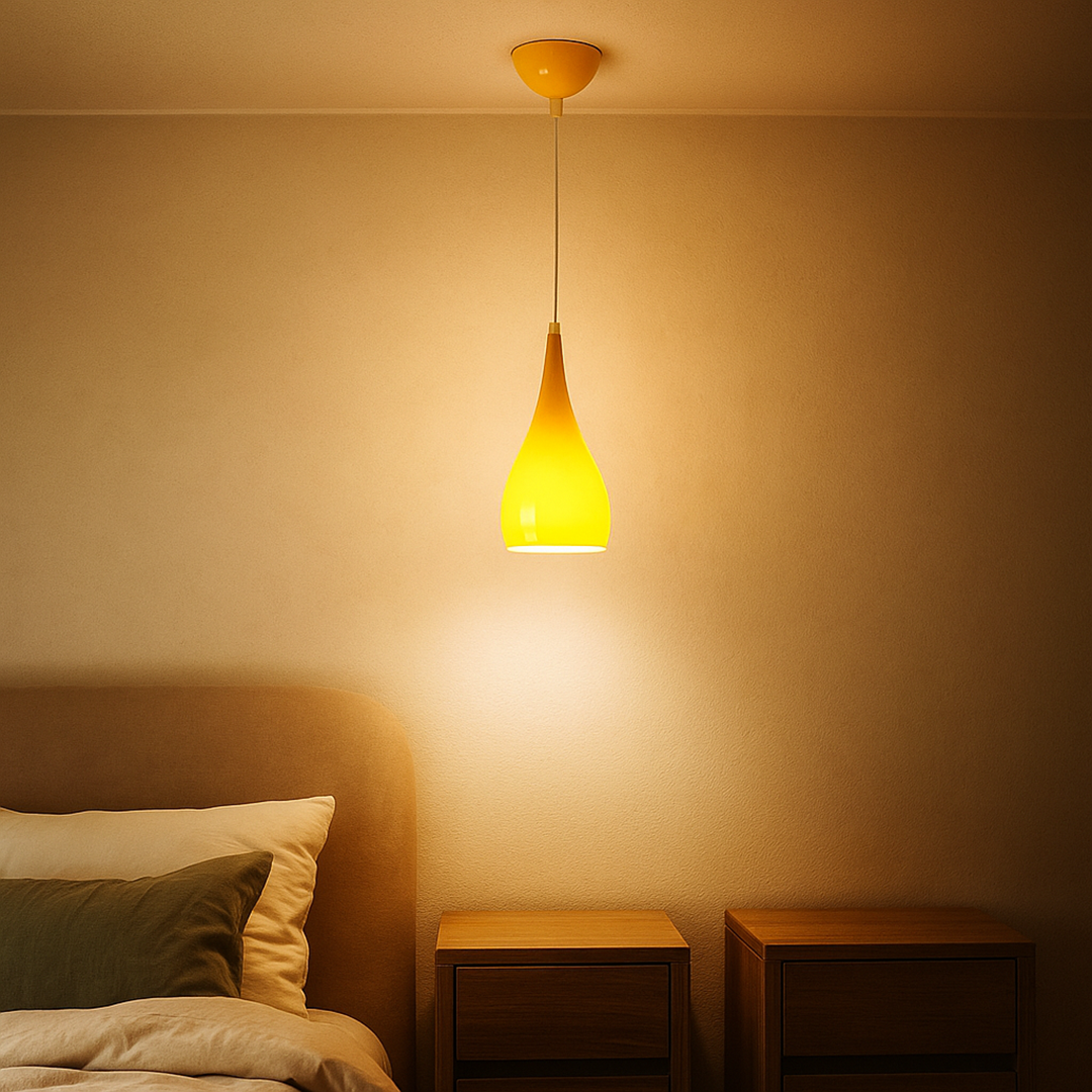 Drewniano-Żelazna Lampa Wisząca | Oświetlenie Przemysłowe