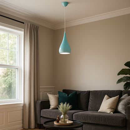 Drewniano-Żelazna Lampa Wisząca | Oświetlenie Przemysłowe