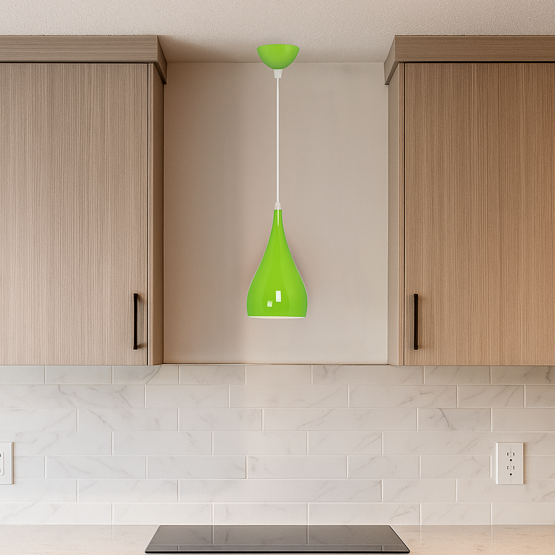 Drewniano-Żelazna Lampa Wisząca | Oświetlenie Przemysłowe