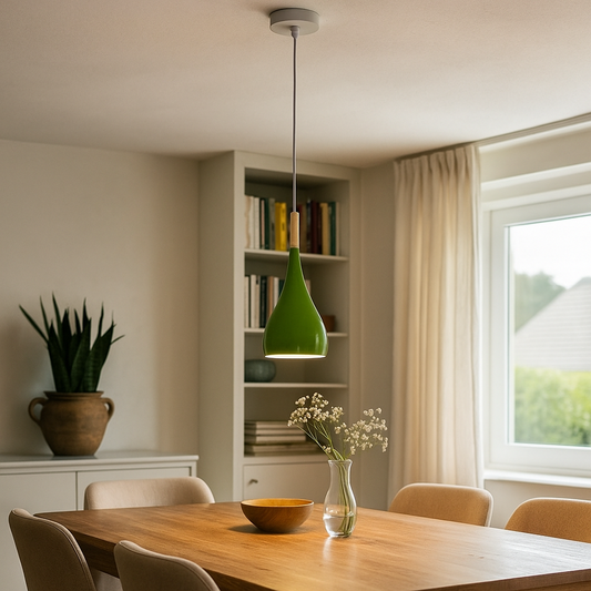 Drewniano-Żelazna Lampa Wisząca | Oświetlenie Przemysłowe