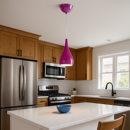 Drewniano-Żelazna Lampa Wisząca | Oświetlenie Przemysłowe