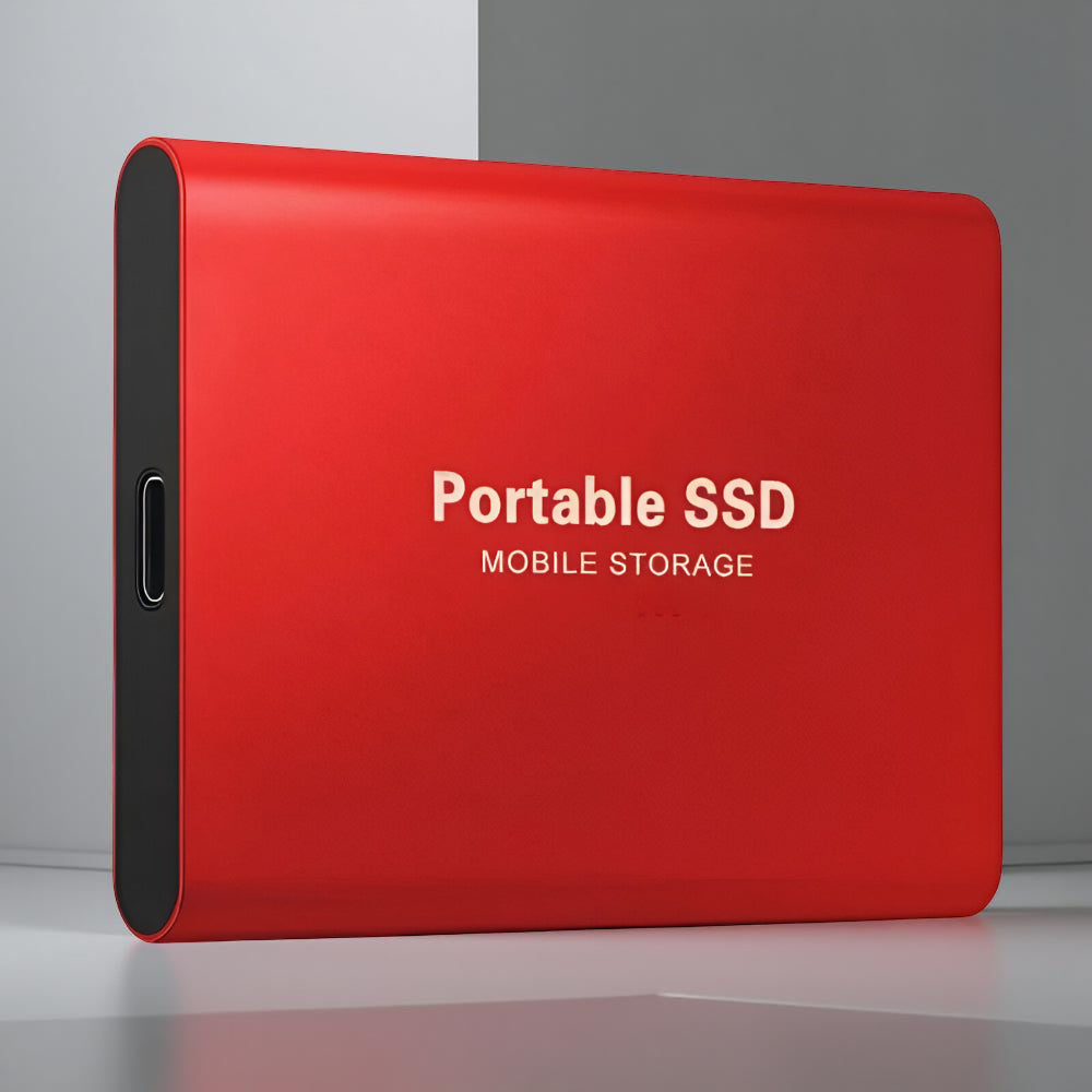 External Portable Solid-State Drive USB C Data Storage
