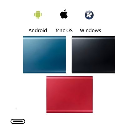 External SSD Disk Fast Portable Memory USB C