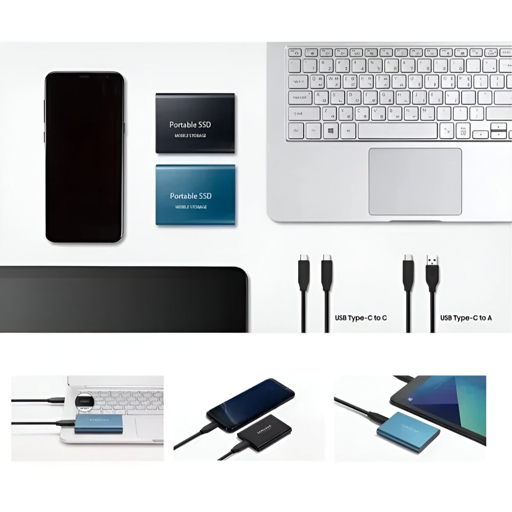 Portable External Solid-State Drive 2TB USB C