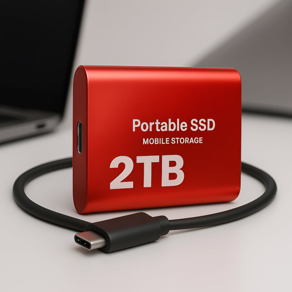 Portable External Solid-State Drive 2TB USB C